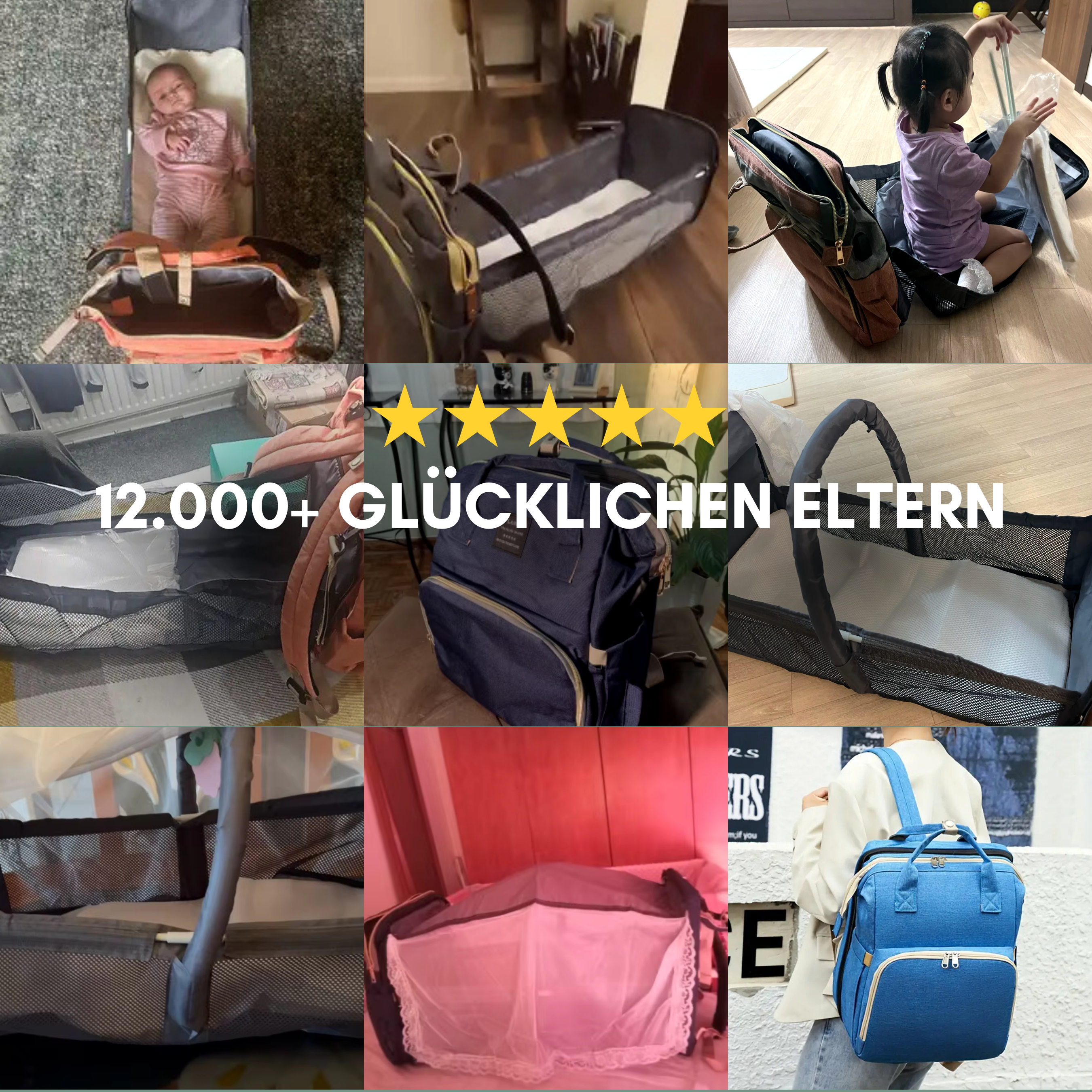 Alles-in-Einem Windelrucksack