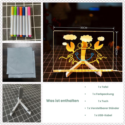 GlowBoard für Kinder - LED-Zeichnung für die Entwicklung Masanno